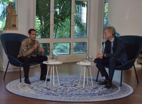 Nadiem Makarim Bertemu Menteri Pendidikan Belanda, Bicarakan Kerja Sama Bidang Ilmu Pengetahuan