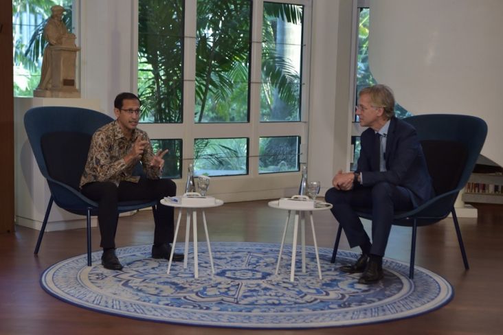 Nadiem Makarim Bertemu Menteri Pendidikan Belanda, Bicarakan Kerja Sama Bidang Ilmu Pengetahuan