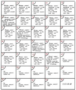 Tabel jadwal belajar UTBK